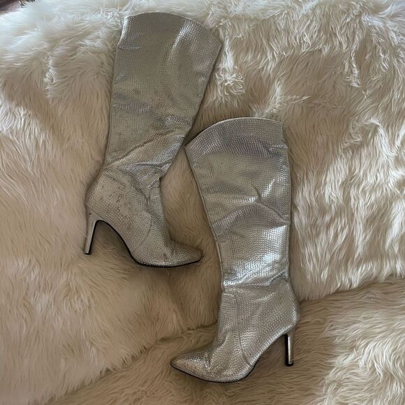 Silver rhinestone cowgirl boots - Picture 8 of 12
